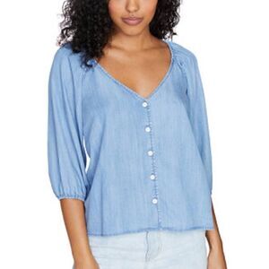 Sanctuary Denim Peasant Top 